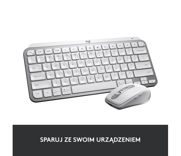 LOGITECH Klawiatura bezprzewodowa MX Keys Mini 920-010499 jasnoszara - 680463 - zdjęcie 8